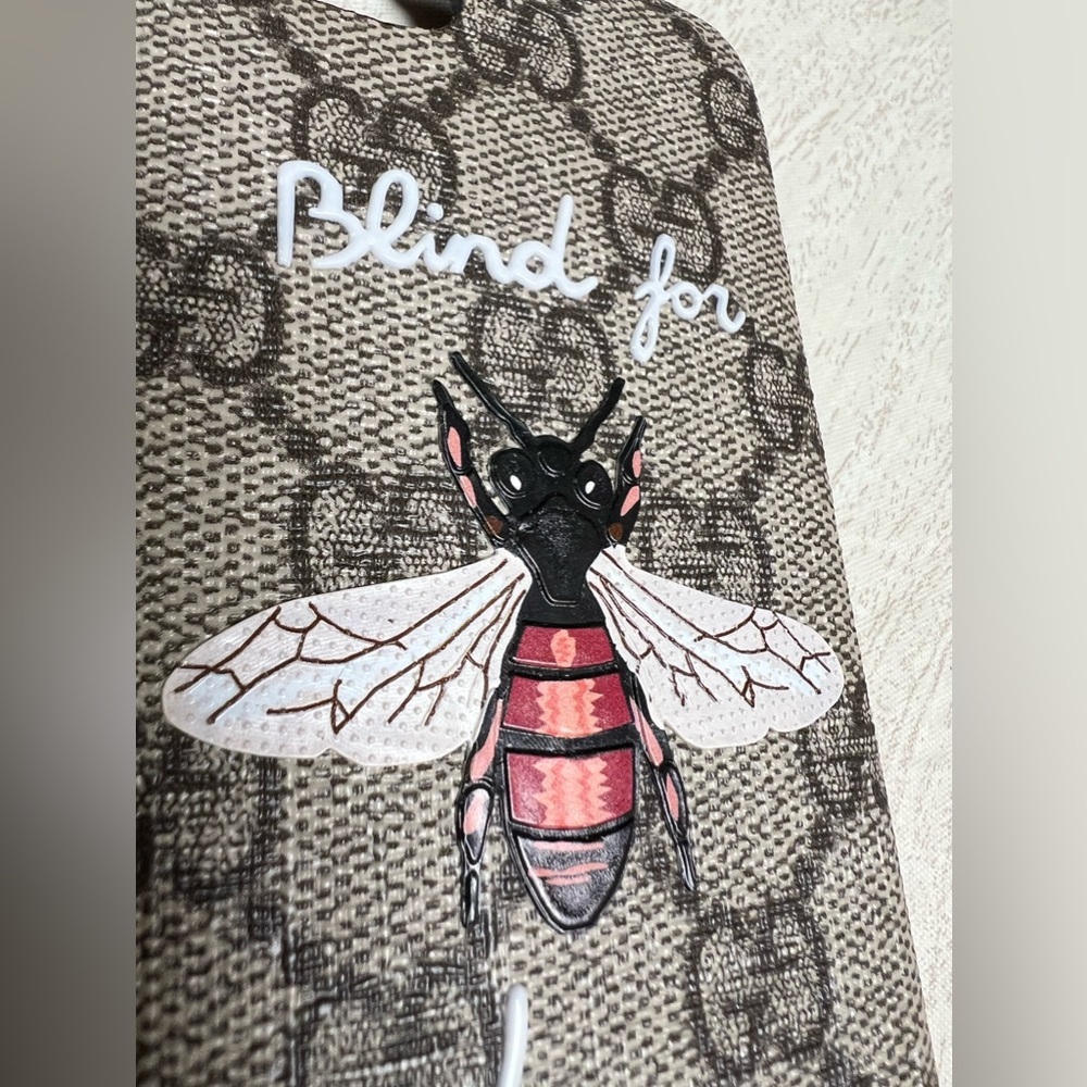 Gucci Blind for Love GG Monogram bee iPhone case for 6 / 7 / 8 - Picture 3 of 11